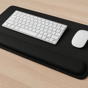 Ergonomic Memory Foam Desk Mat with Wrist Support for Typing