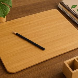 Eco Friendly Bamboo Desk Mat with Smooth Surface for Writing and Drawing